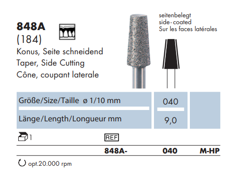 Frez diamentowy 848A ścięty stożek na prostnicę (tabela).png