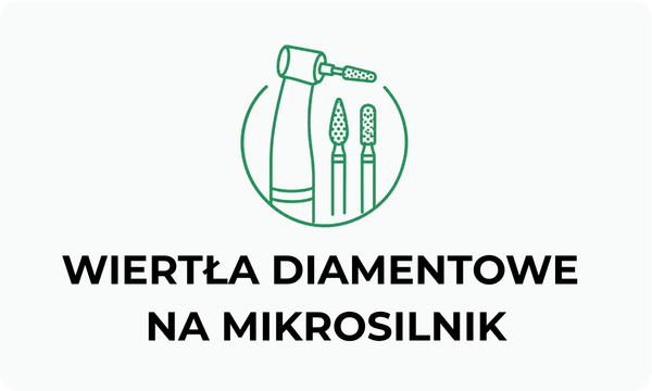 Wiertła diamentowe na mikrosilnik i kątnicę